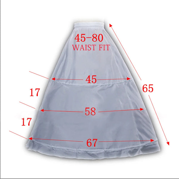 White children's Petticoat Crinoline Underskirt, 6 styles/lengths, adds volume to special occasion dresses.
