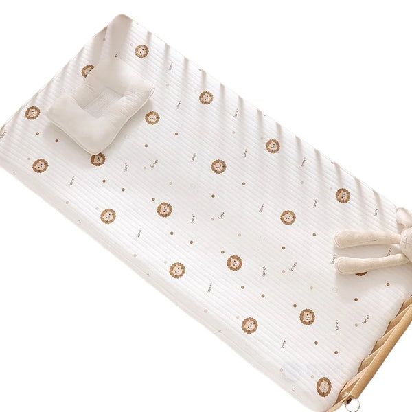 Fitted Crib or Bed Sheet In 2 Cute Zoo Animal Prints (Sheet Only) - The Palm Beach Baby Estimated 14 - 25 Day Shipping
