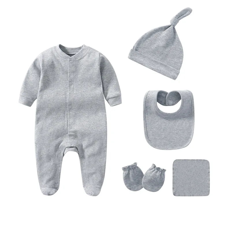 "Rory" Baby's Cotton Layette 5 PC Set