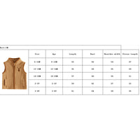 Trevor Khaki Lightweight Zippered Deer Embroidered Boys Vest - Soft and Comfy
