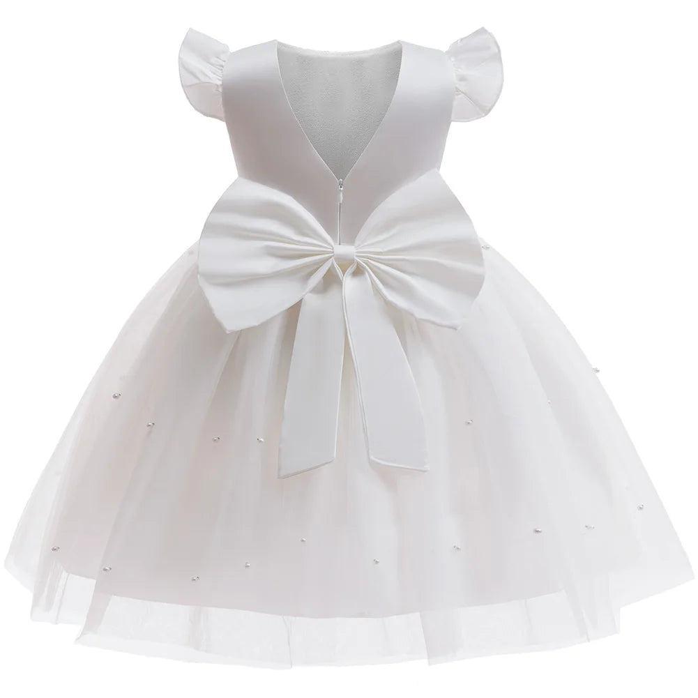 Savannah White Tulle Party Dress For Little Girls - The Palm Beach Baby Estimated 10- 21 Day Shipping