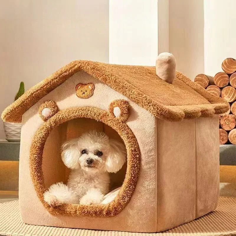 DIVA Pet Cozy Foldable Plush Pet House