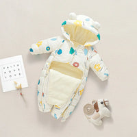 Fun designs on Cozy Warm Printed Toddler Baby Snowsuit, a must-have for toddlers this winter season.
