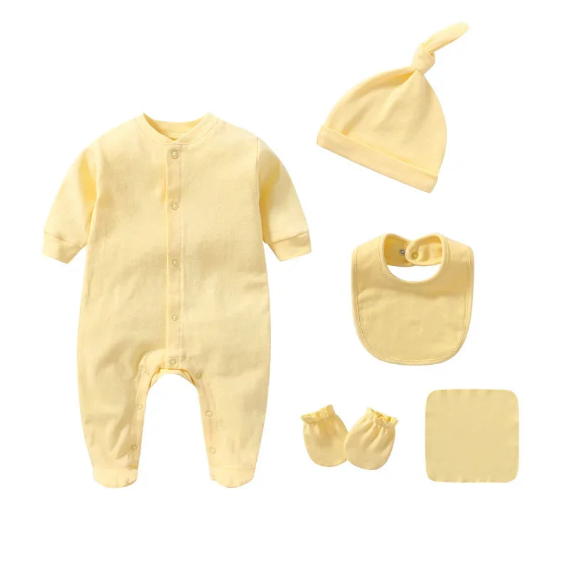 "Rory" Baby's Cotton Layette 5 PC Set
