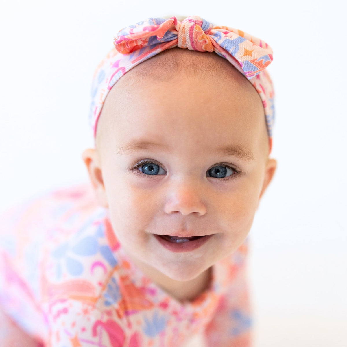 The SoftKnot Bamboo Baby Bow | Saddle Up - Comfortable bamboo baby bow designed for all-day wear on delicate baby skin.