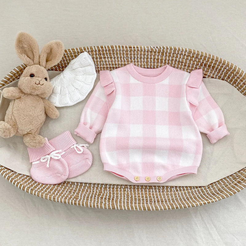 Pretty in Pink Plaid Flutter Bubble