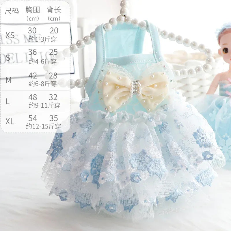 DIVA "Pricilla" Pet Tulle Party Dress in 2 Soft Colors - The Palm Beach Baby
