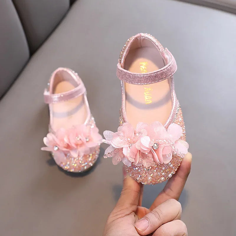 Sparkles & Fleurs Children's Vegan Faux Leather Mary Janes