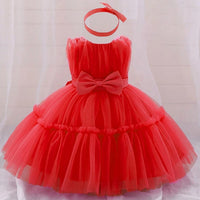 Rowena Lace Special Occasion Dress with Matching Headbow