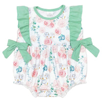Vivacious Frills Baby Rompers for Girls - Cute Bows & Playful Frills - The Palm Beach Baby Estimated 14 - 20 Day Shipping