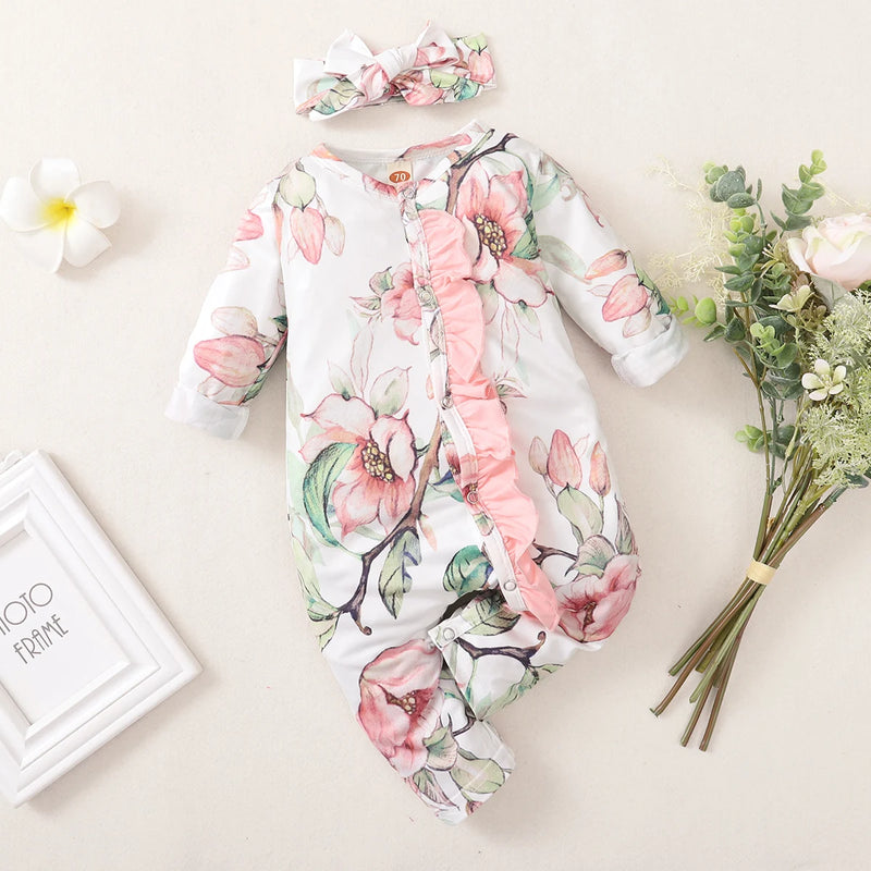 "Sara-Elise" Floral Romper Set