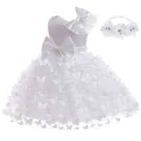 Butterfly Wishes Special Occasion Baby/Toddler Girls Dress with Headband