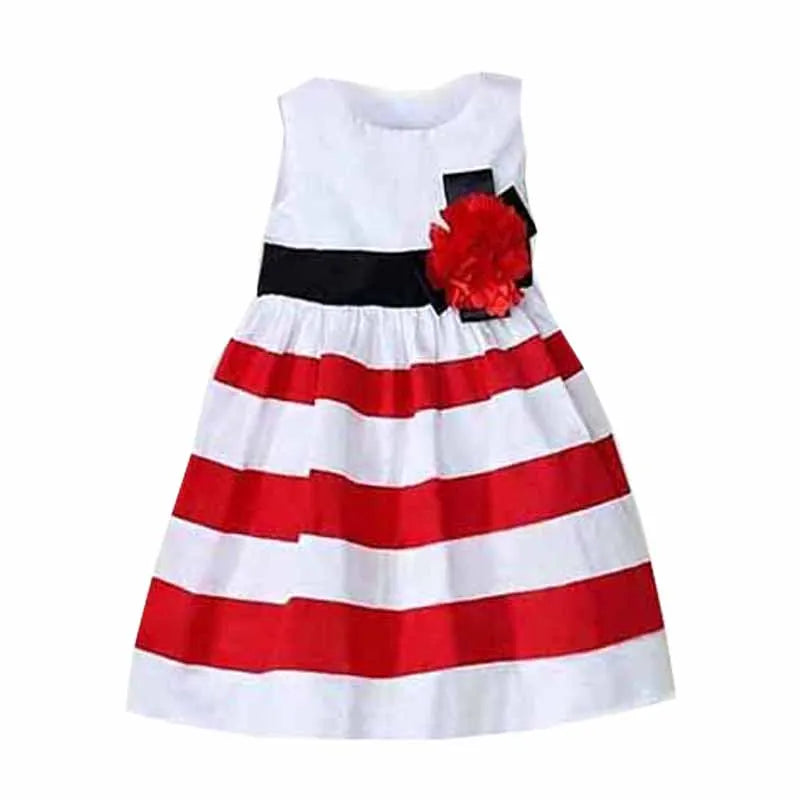 "Delaney" Striped Party Dress