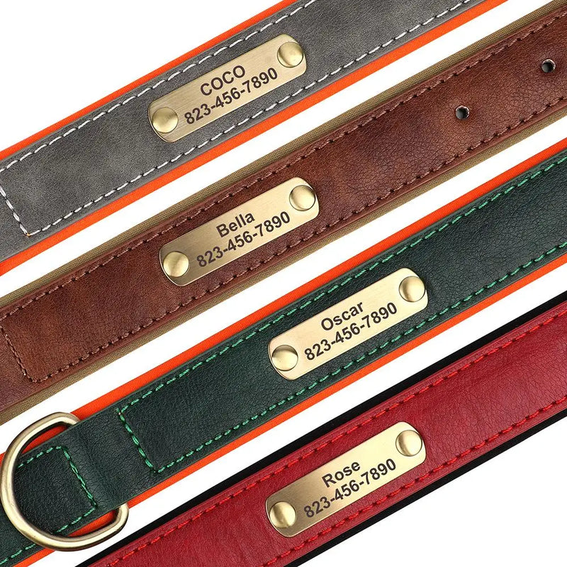 Personalized Soft Dog Collar With Metal Buckle
