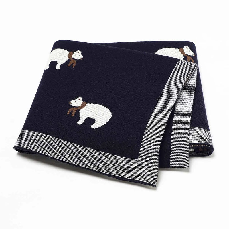 "Little Polar Bears" Children's Blanket - 4 Colors