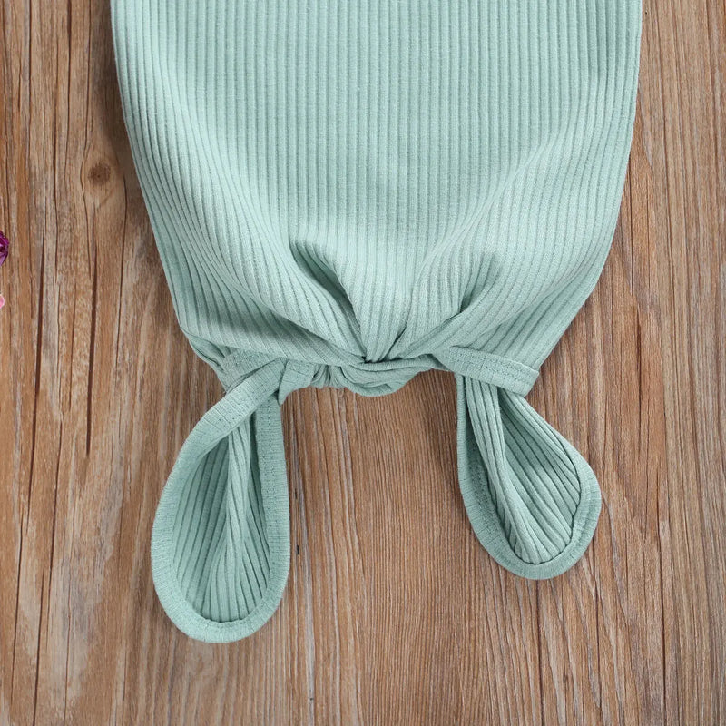 "Logan" Infant Anti-Kick Knitted Swaddle Gown Set - 4 Trendy Colors