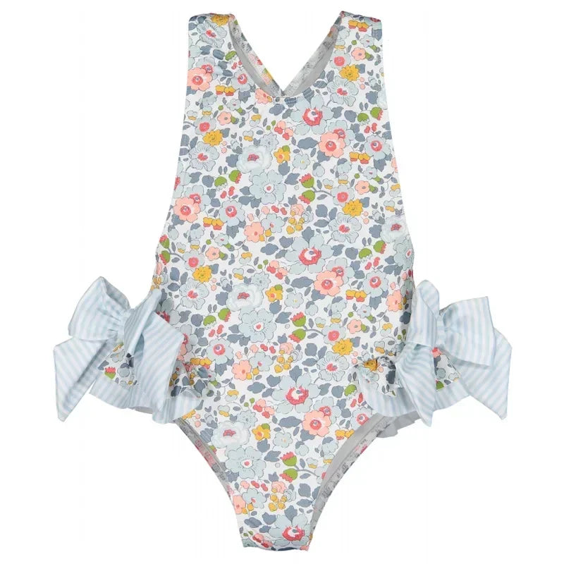 "Les Fleurs" Little Girl's Floral Swimsuit