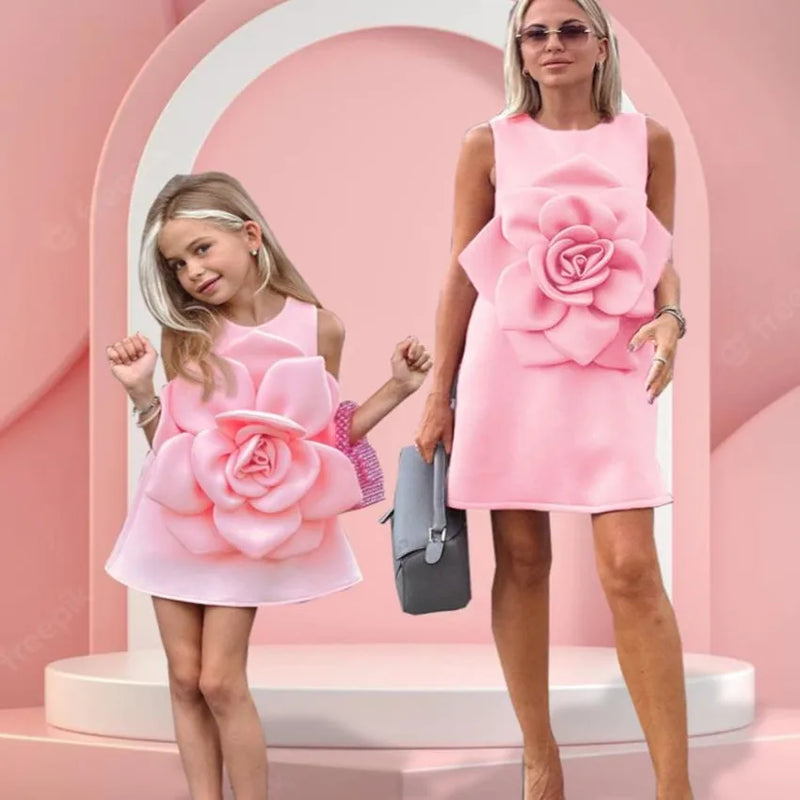 Chic "Rosalie" Mom & Daughter Party Dress - 6 Colors