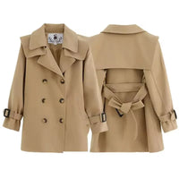 "Morgan" Children's Trench Coat for Ages 5-14 - Classic Style in 3 Trendy Colors - The Palm Beach Baby