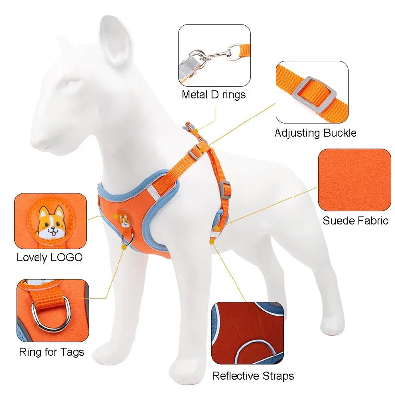 Colorful Reflective Pet Harness