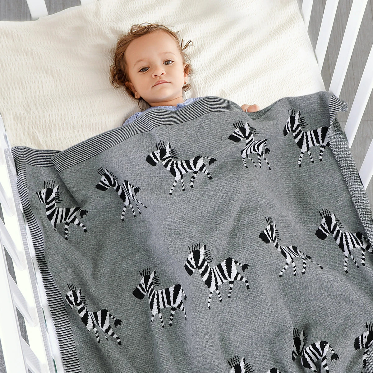 Zebra blanket baby hotsell