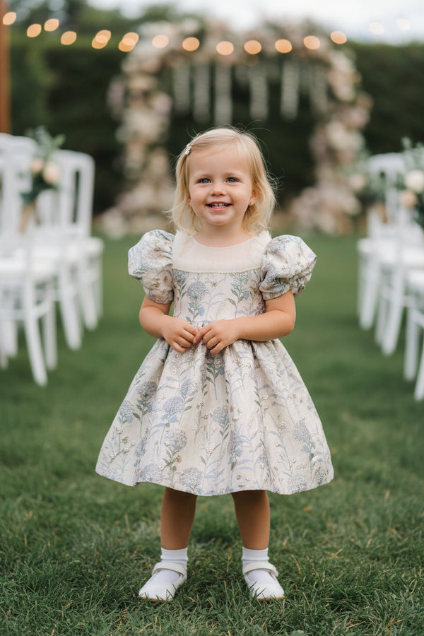 Celeste-Clarice Brocade Party Dress for Little Girls - The Palm Beach Baby The Palm Beach Baby
