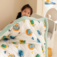 Adorable Cartoon Crazy Children's Cotton Blend Cozy Warm Minky Blanket - The Palm Beach Baby Estimated 13 - 20 Day Shipping