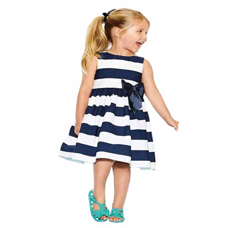 "Delaney" Striped Party Dress