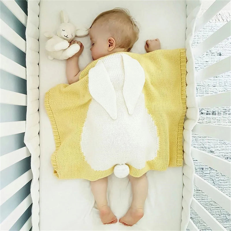 "Sweet Bunny Mine" Personalized Baby Blanket - 6 Colors