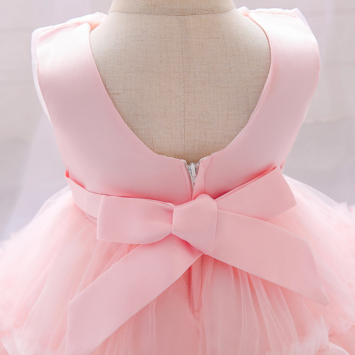 Rowena Lace Special Occasion Dress with Matching Headbow