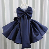 Tara Marie Elegant Party Dress with Oversized Bow in 7 Chic Colors - The Palm Beach Baby