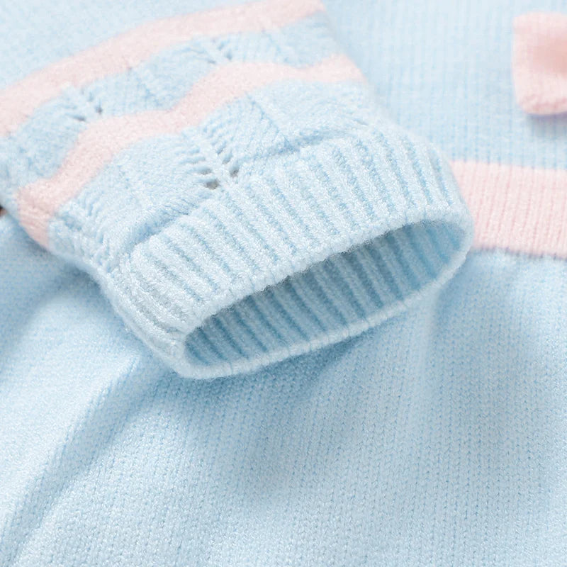 "Chloe" Baby's Knit Dress, Footed Bottoms, and Blanket Set