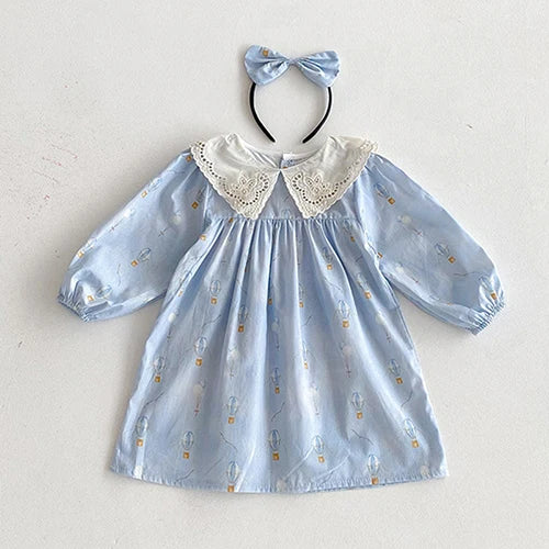 Up, Up, and Away Sister Vintage-Designed A-line Dress