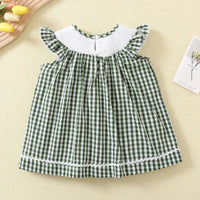 "Christmas Year Long" Boutique Style Dress For Girls - Year-Round Christmas Embroidered A-Line Dress - The Palm Beach Baby