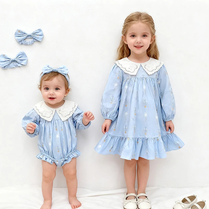 Up, Up, and Away Sister Vintage-Designed A-line Dress