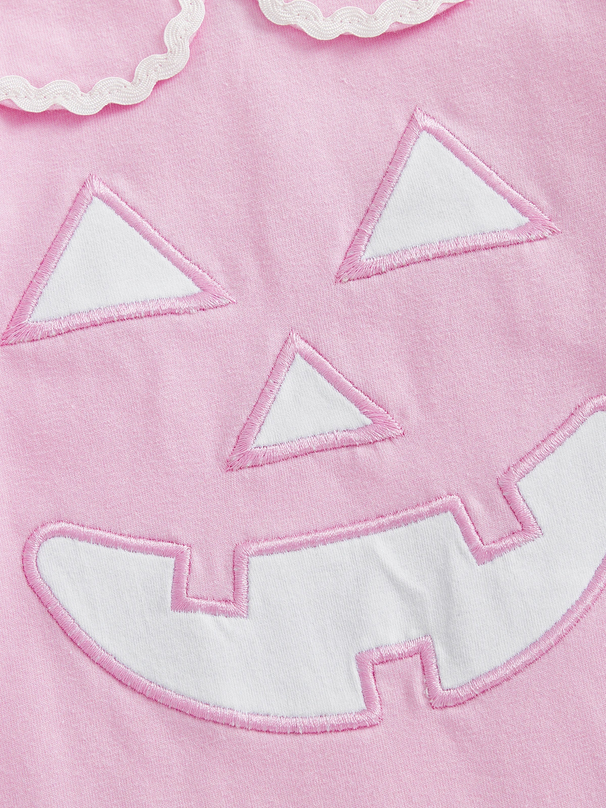 Pumpkin Petootie Little Girl Romper - Palm Beach Pink