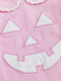 Pumpkin Petootie Pumpkin Little Girl Romper - Palm Beach Pink - The Palm Beach Baby