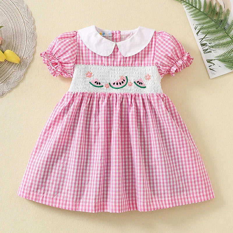 "Summer Sweetness" Embroidered Smocked Dress - 2 Adorable Styles - The Palm Beach Baby