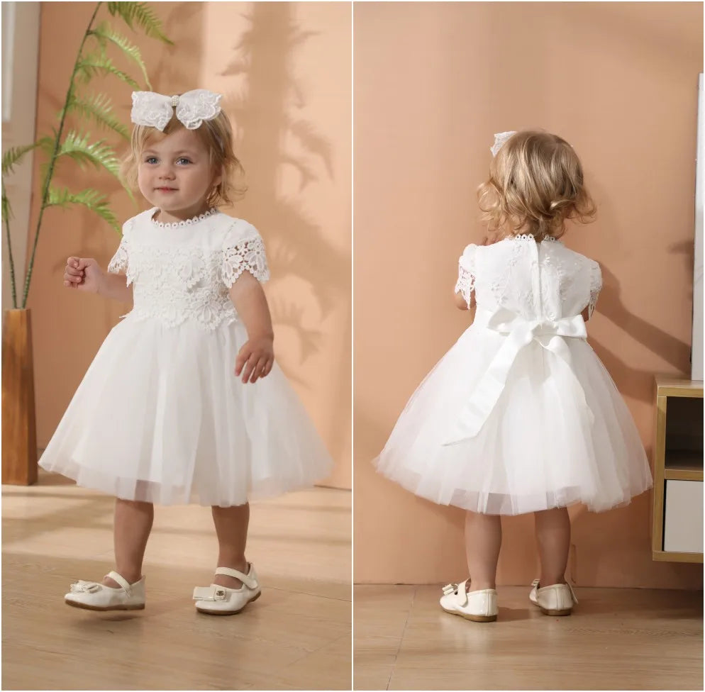 Tara Elegant Lace Special Occasion Baby Dress - 4 Elegant Designs - The Palm Beach Baby Estimated 12 -19 Day Shipping