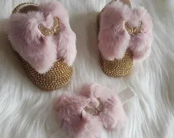 Elegant Rhinestone Crown Shoes & Headpiece Set for Babies - The Palm Beach Baby
