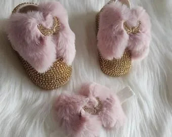 Luxurious Rhinestone Crown Shoes & Headpiece Set