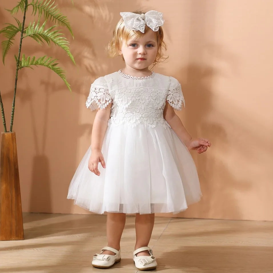 Tara Elegant Lace Special Occasion Baby Dress - 4 Elegant Designs - The Palm Beach Baby Estimated 12 -19 Day Shipping