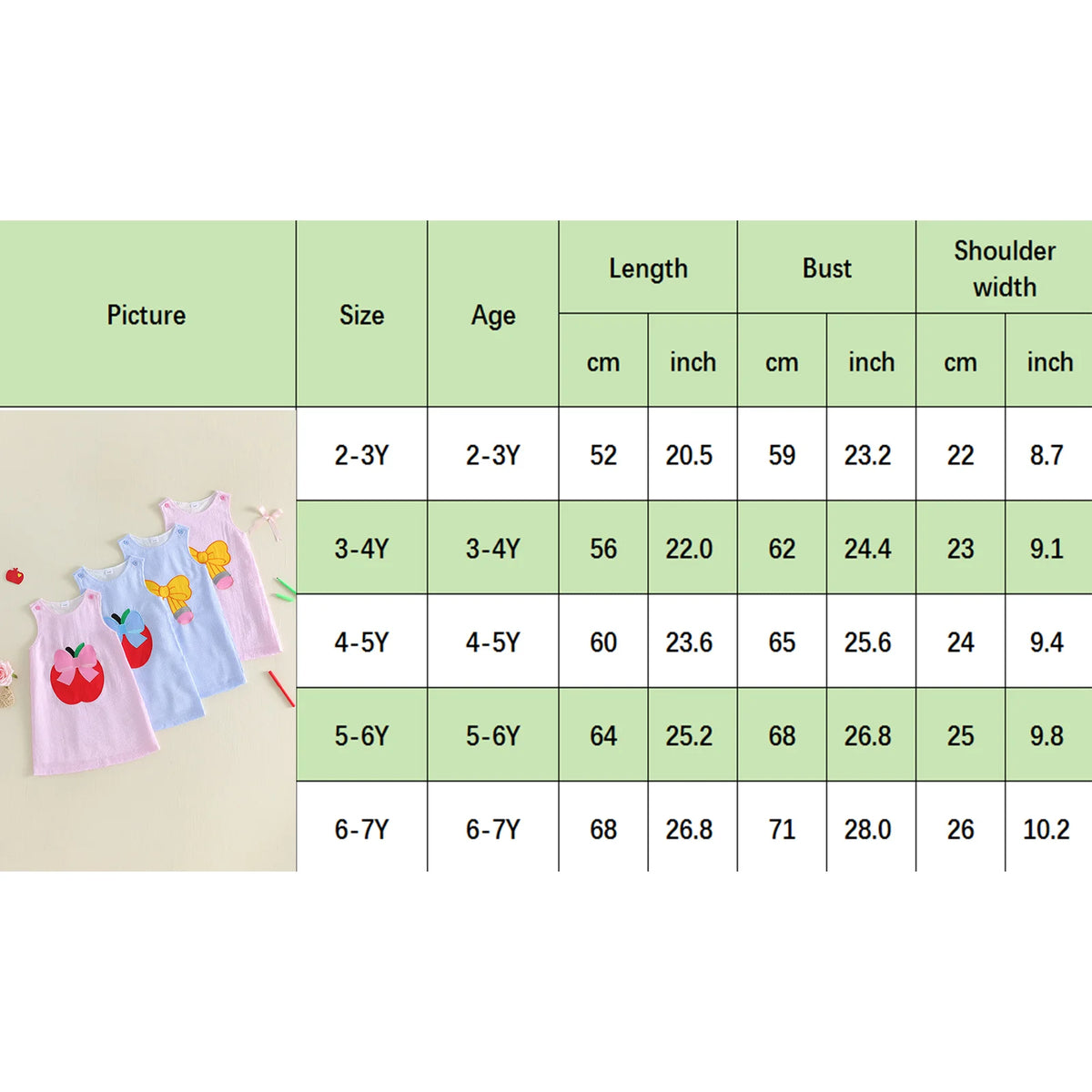Back to School seersucker sleeveless embroidered dress in two designs for girls 3–7 knee-length polyester.
