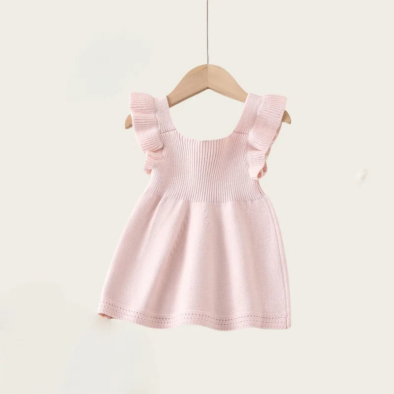 "Brie" Pastel Knit Dress Pinafore - 2 Colors