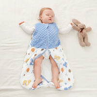 Cotton Sleepsack for Babies - Nature Print, Sleeveless, Anti-Kick Design for Better Sleep - The Palm Beach Baby