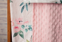 Flowers Forever Minky Blanket - The Palm Beach Baby Growing Sprouts