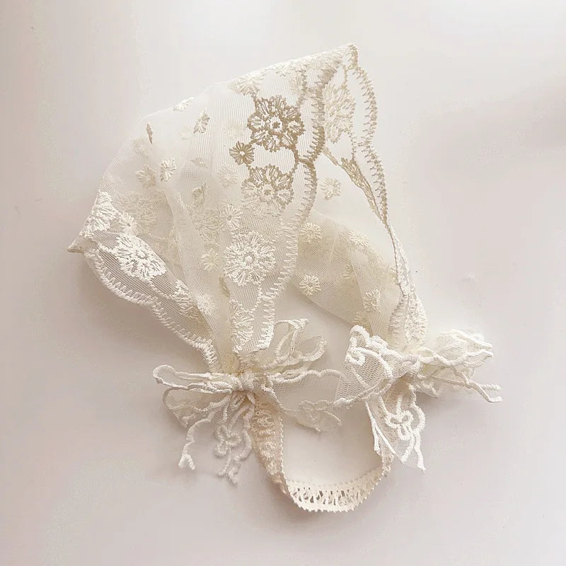 Lace Flowers Whimsical Elastic Headband: 9 Design Options
