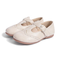 Girls T-Strap Brogue Mary Jane Flats