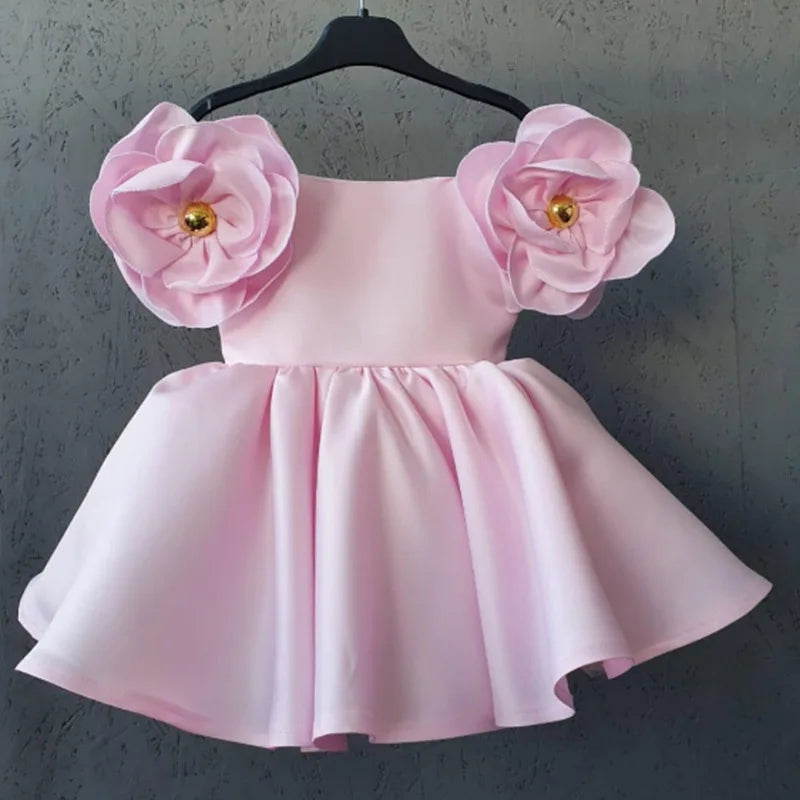 "Summer Flower" Girl's Chic Party Dress - 5 Colors