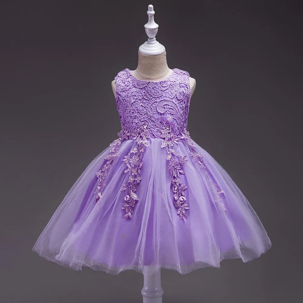 Felice Lace Tulle Occasion Dress In 4 Elegant Colors - The Palm Beach Baby 10 - 18 Day Shipping